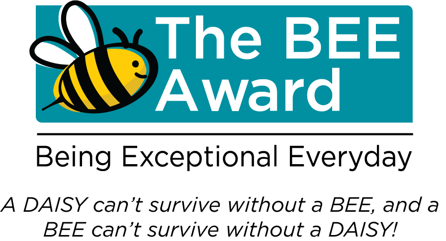 The BEE Award - Being exceptional everyday - A daisy can't survive without a bee and a bee can't survive without a daisy